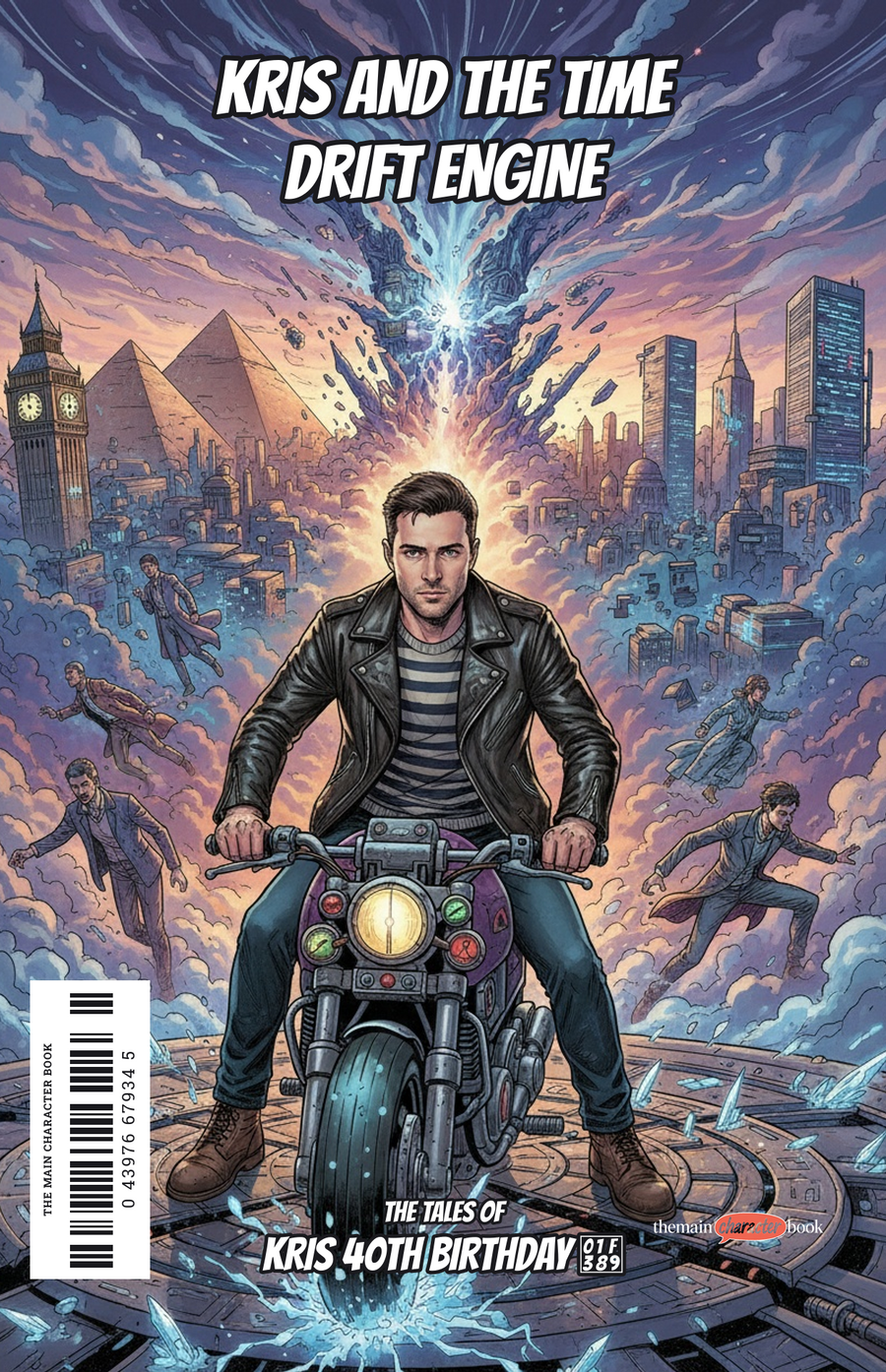 Kris and the Time Drift Engine — personalised front cover