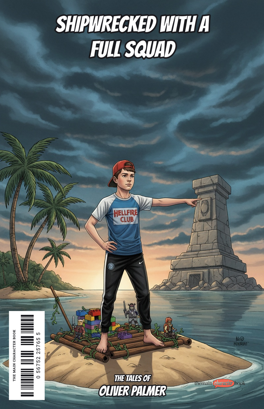 Shipwrecked with a Full Squad — personalised front cover