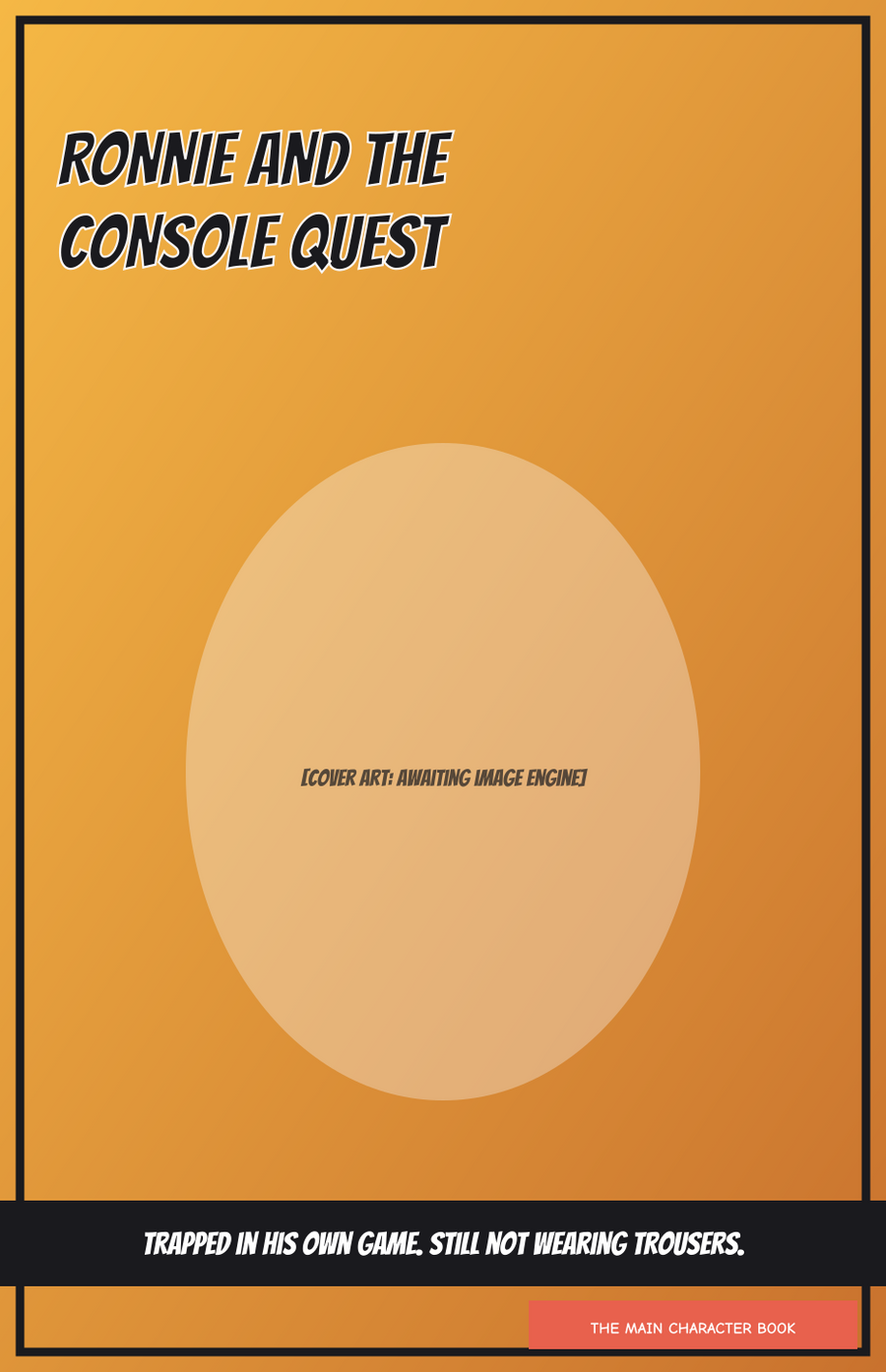 Ronnie and the Console Quest — personalised front cover