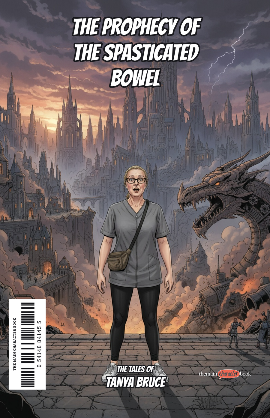 The Prophecy of the Spasticated Bowel — personalised front cover
