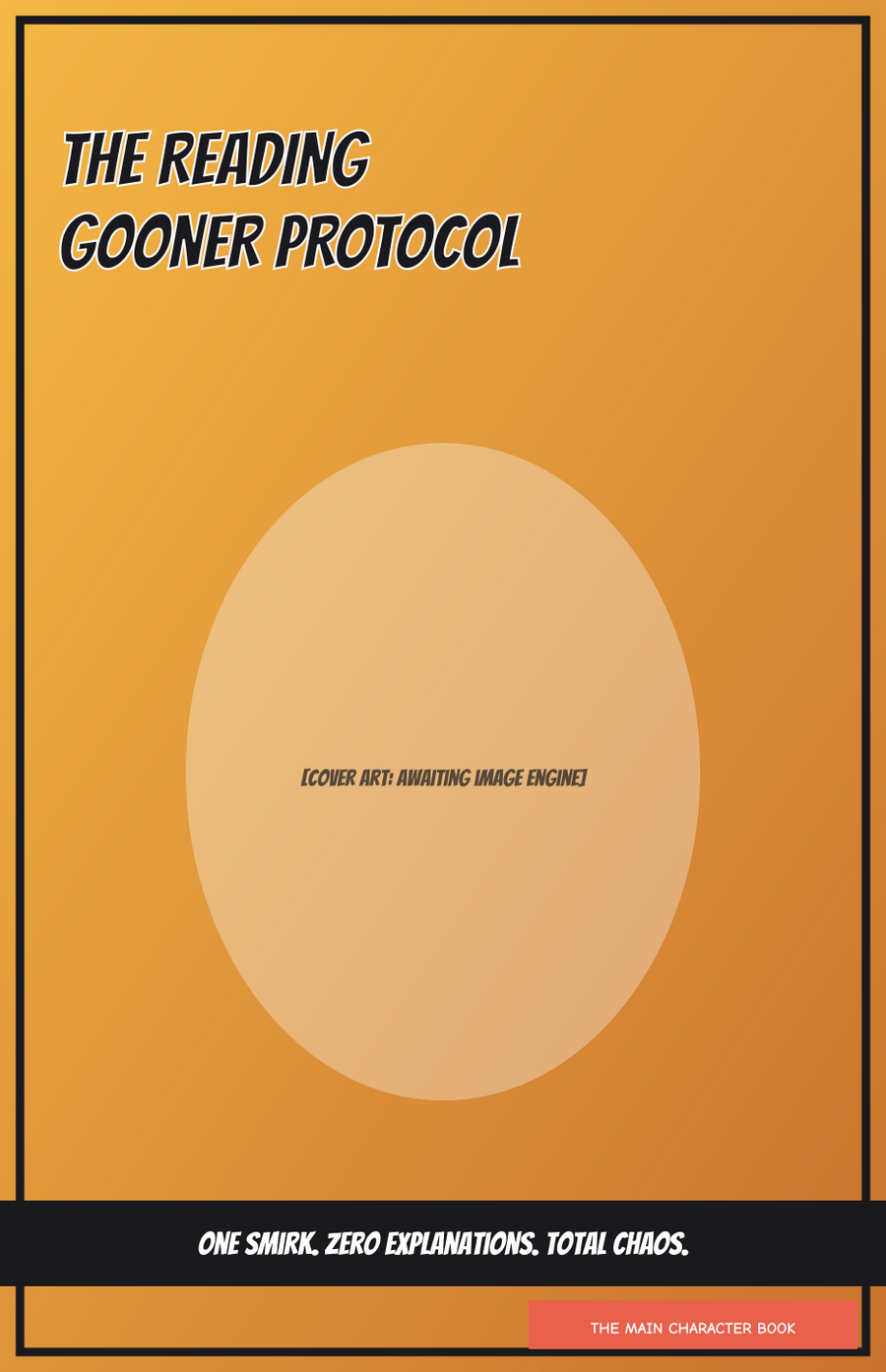 The Reading Gooner Protocol — personalised front cover