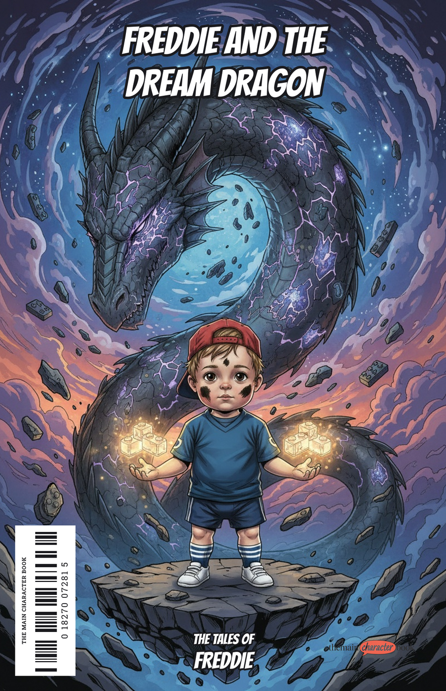 Freddie and the Dream Dragon — personalised front cover
