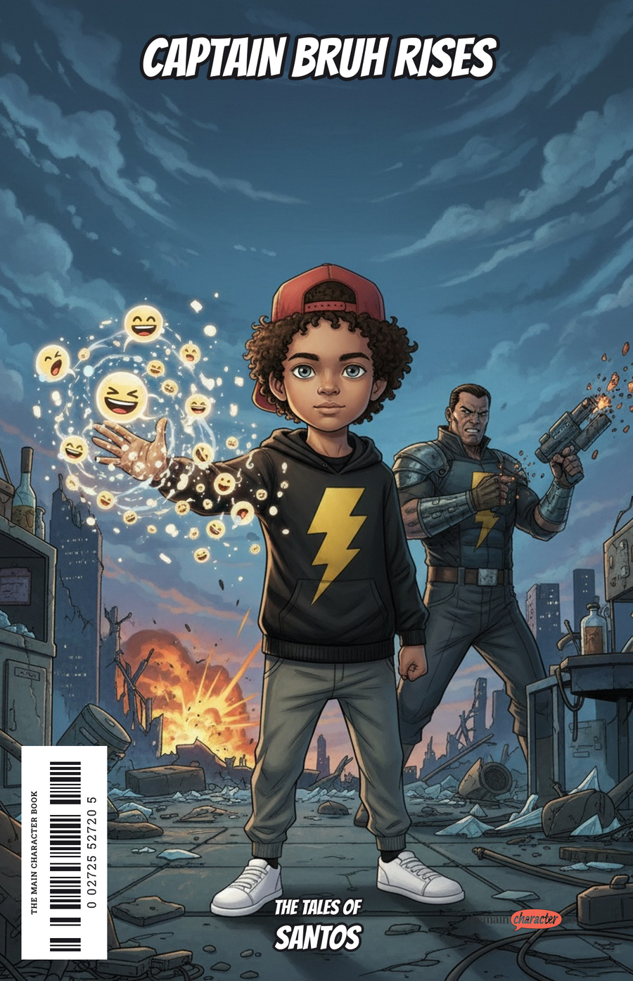Captain Bruh Rises — personalised front cover