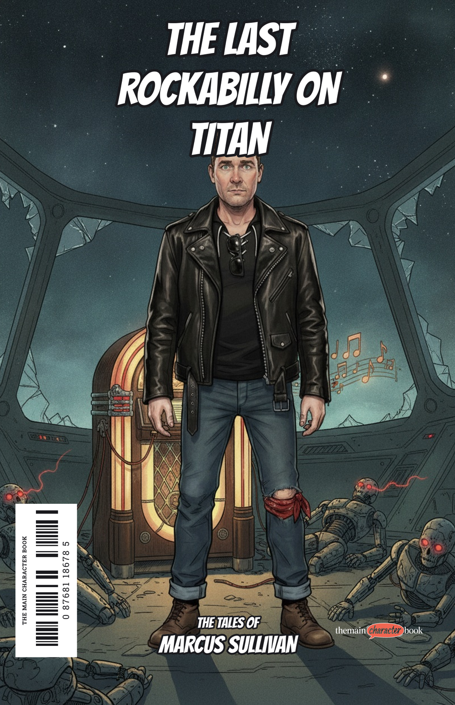 The Last Rockabilly on Titan — personalised front cover