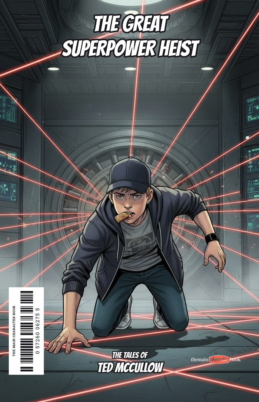 The Great Superpower Heist — personalised front cover