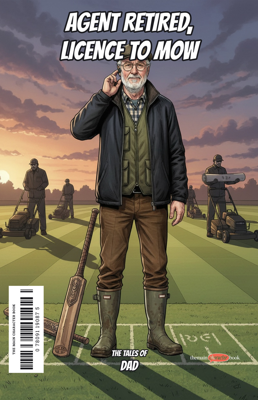 Agent Retired, Licence to Mow — personalised front cover