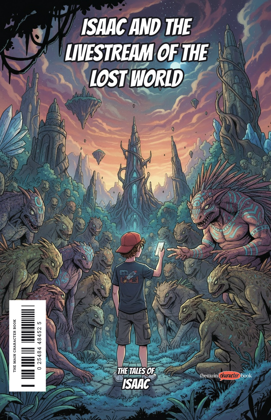Isaac and the Livestream of the Lost World — personalised front cover