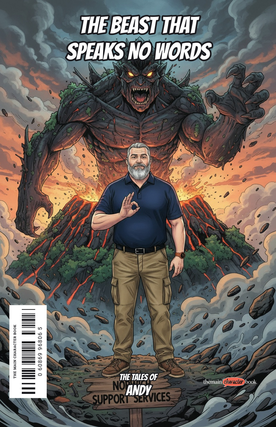 The Beast That Speaks No Words — personalised front cover