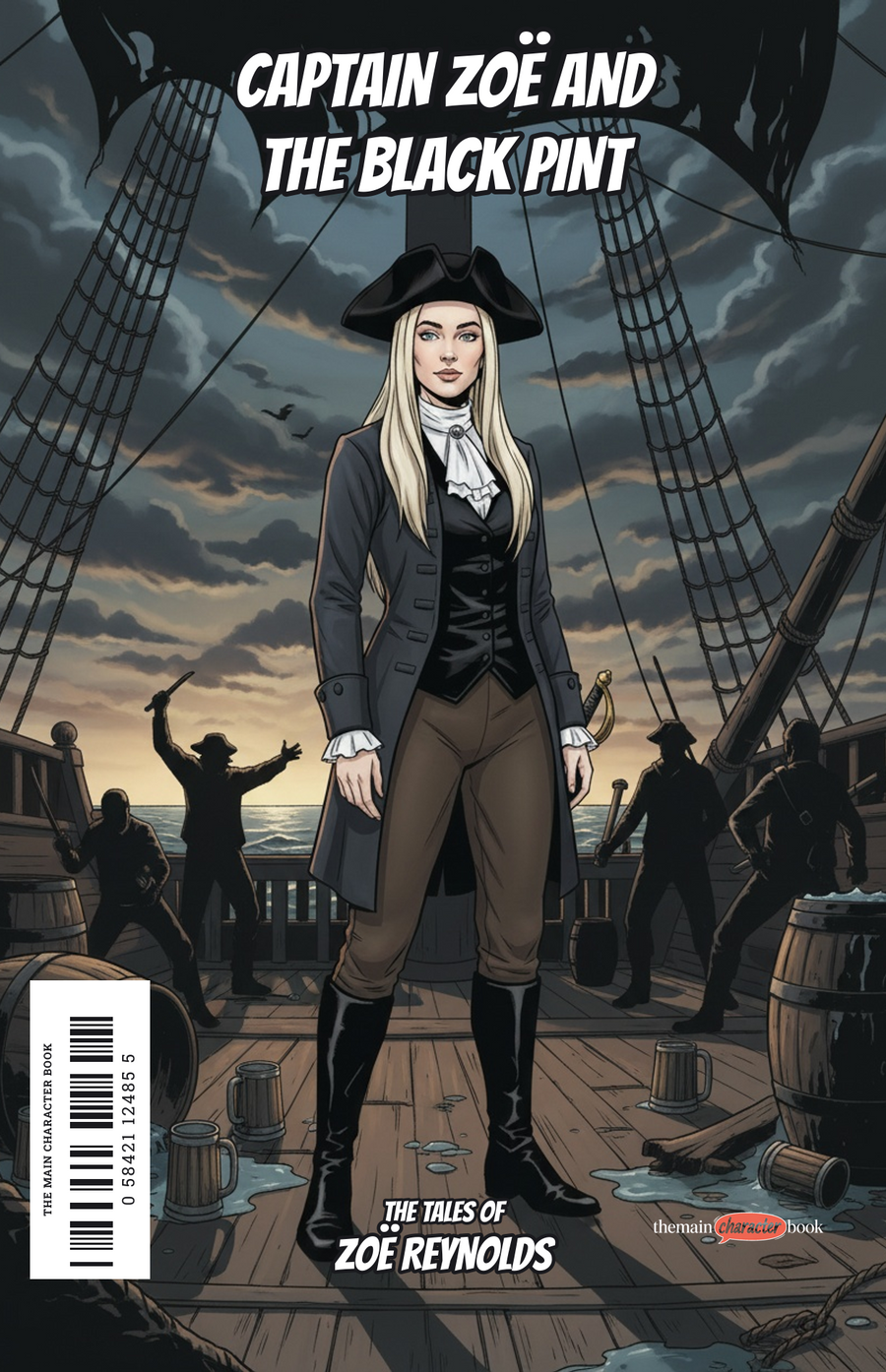 Captain Zoë and the Black Pint — personalised front cover