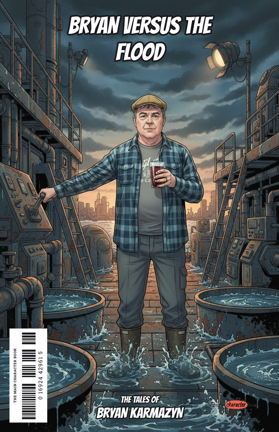 Bryan Versus The Flood — personalised front cover