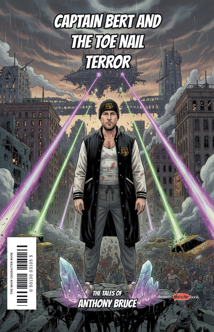 Captain Bert and the Toe Nail Terror — personalised front cover