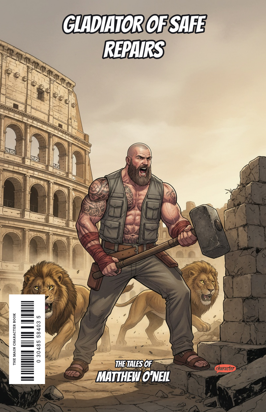 Gladiator of Safe Repairs — personalised front cover