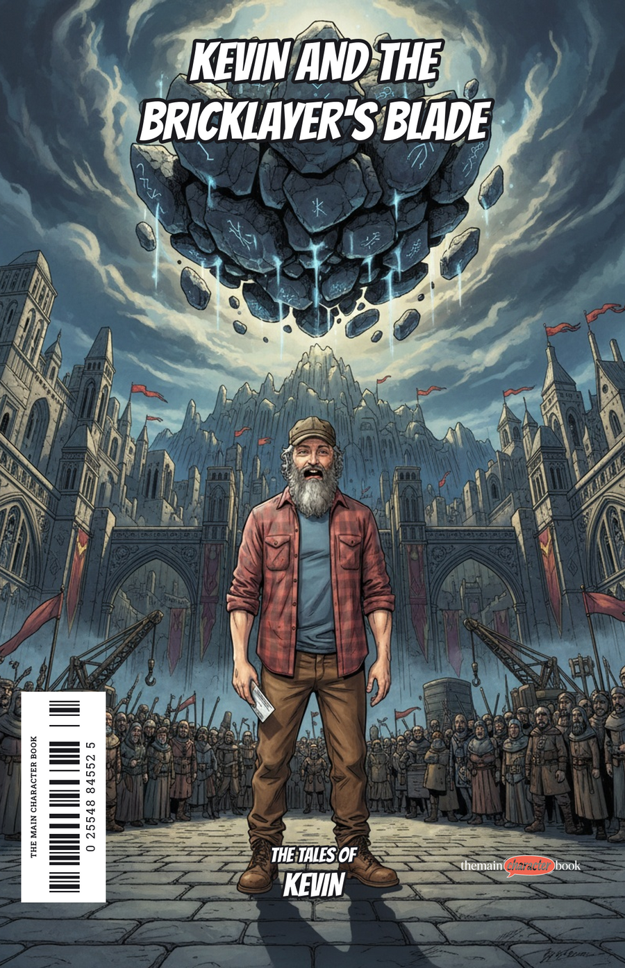 Kevin and the Bricklayer's Blade — personalised front cover