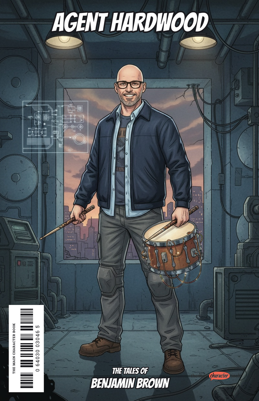 Agent Hardwood — personalised front cover
