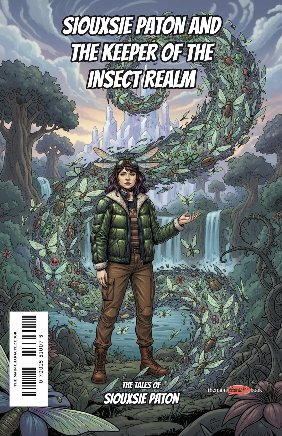 Siouxsie Paton and the Keeper of the Insect Realm — personalised front cover