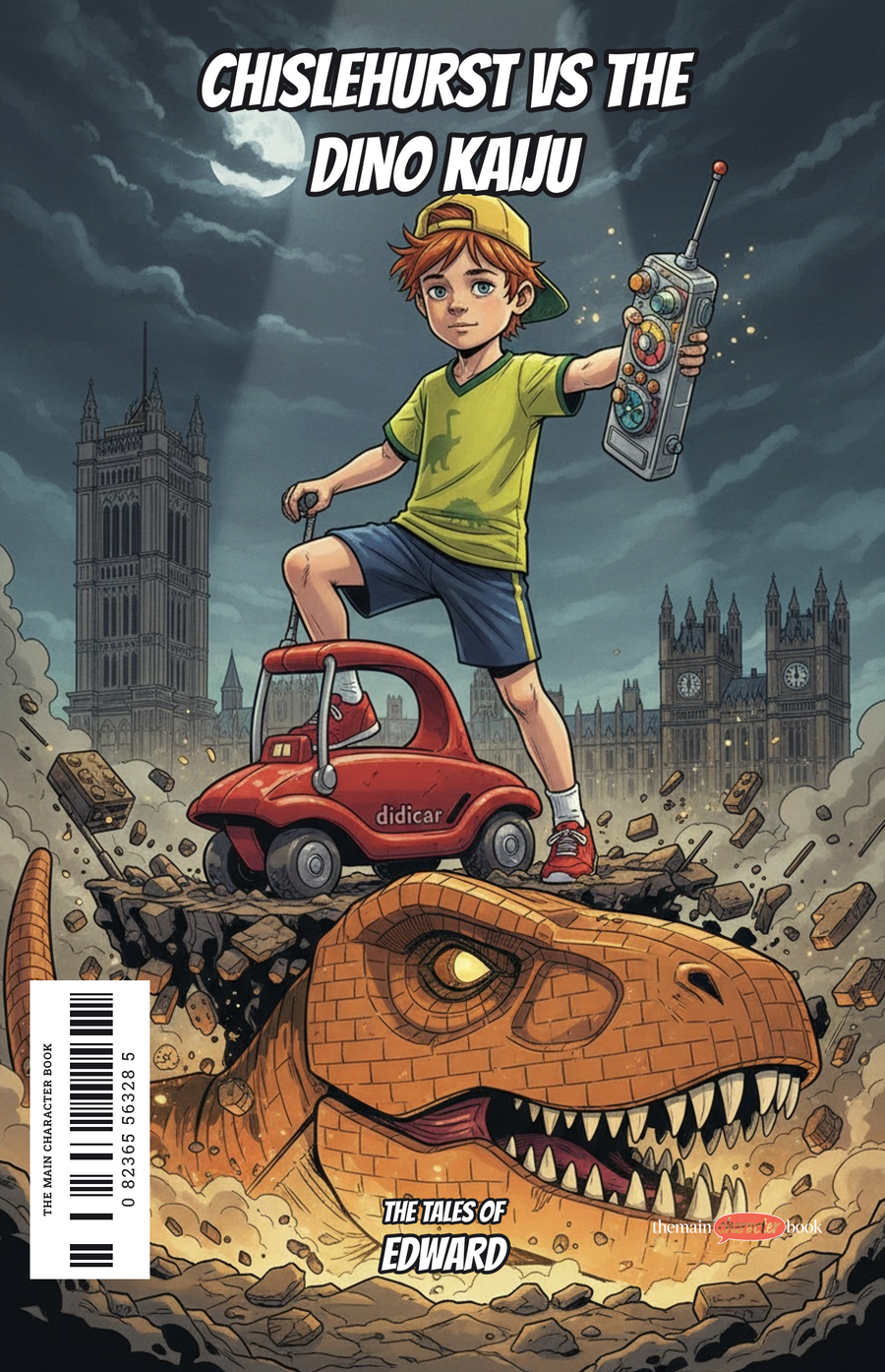 Chislehurst vs the Dino Kaiju — personalised front cover