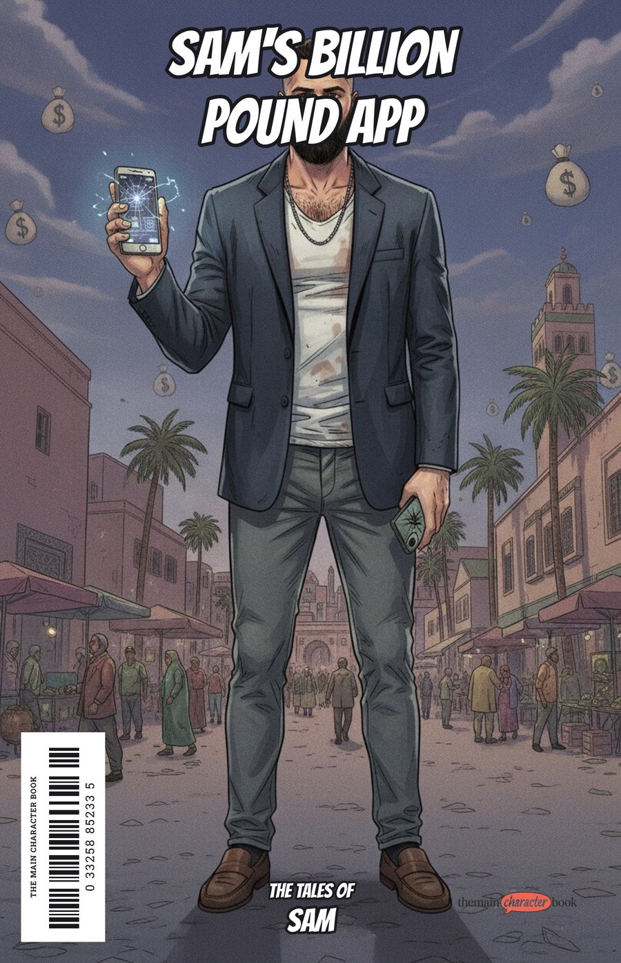Sam's Billion Pound App — personalised front cover