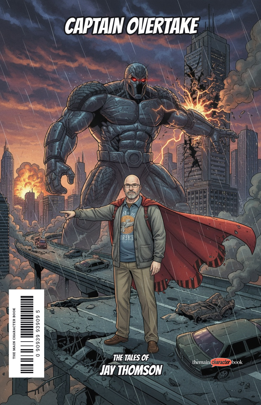 Captain Overtake — personalised front cover