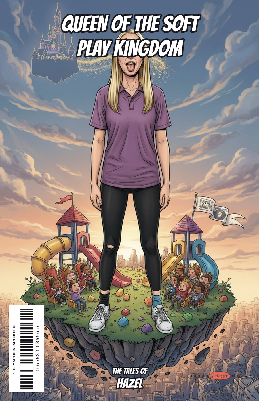 Queen of the Soft Play Kingdom — personalised front cover