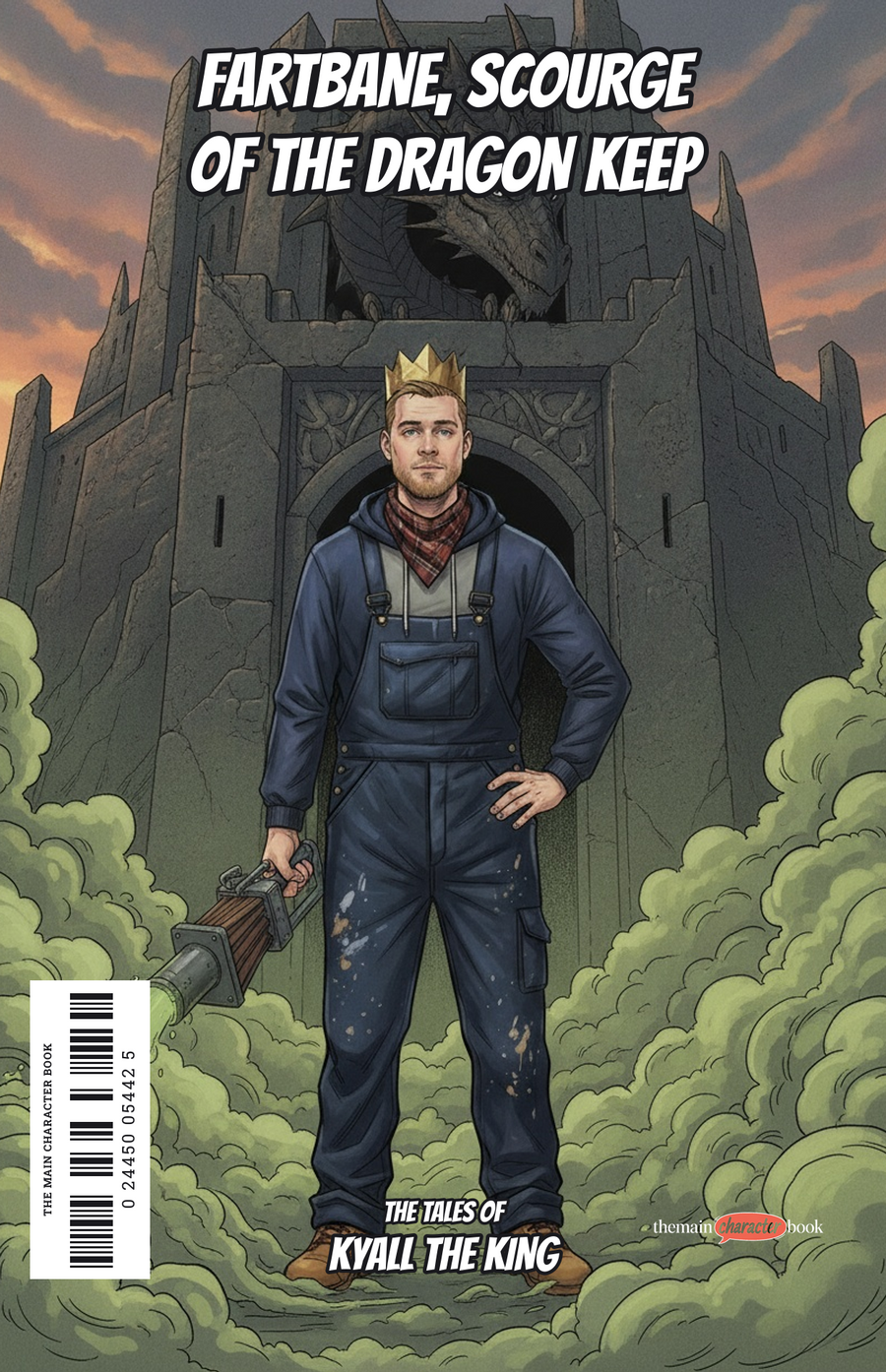 Fartbane, Scourge of the Dragon Keep — personalised front cover