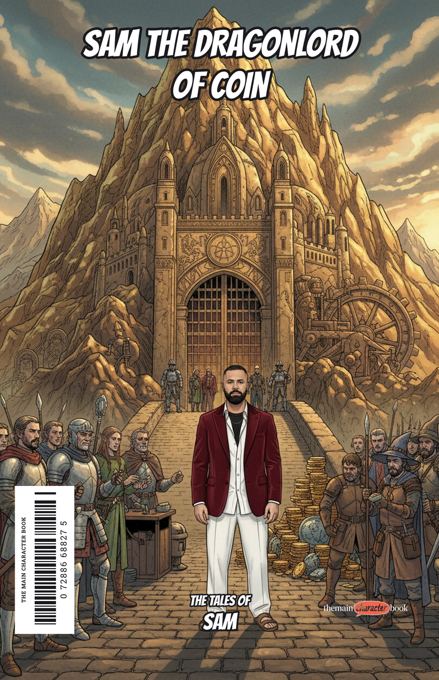 Sam the Dragonlord of Coin — personalised front cover