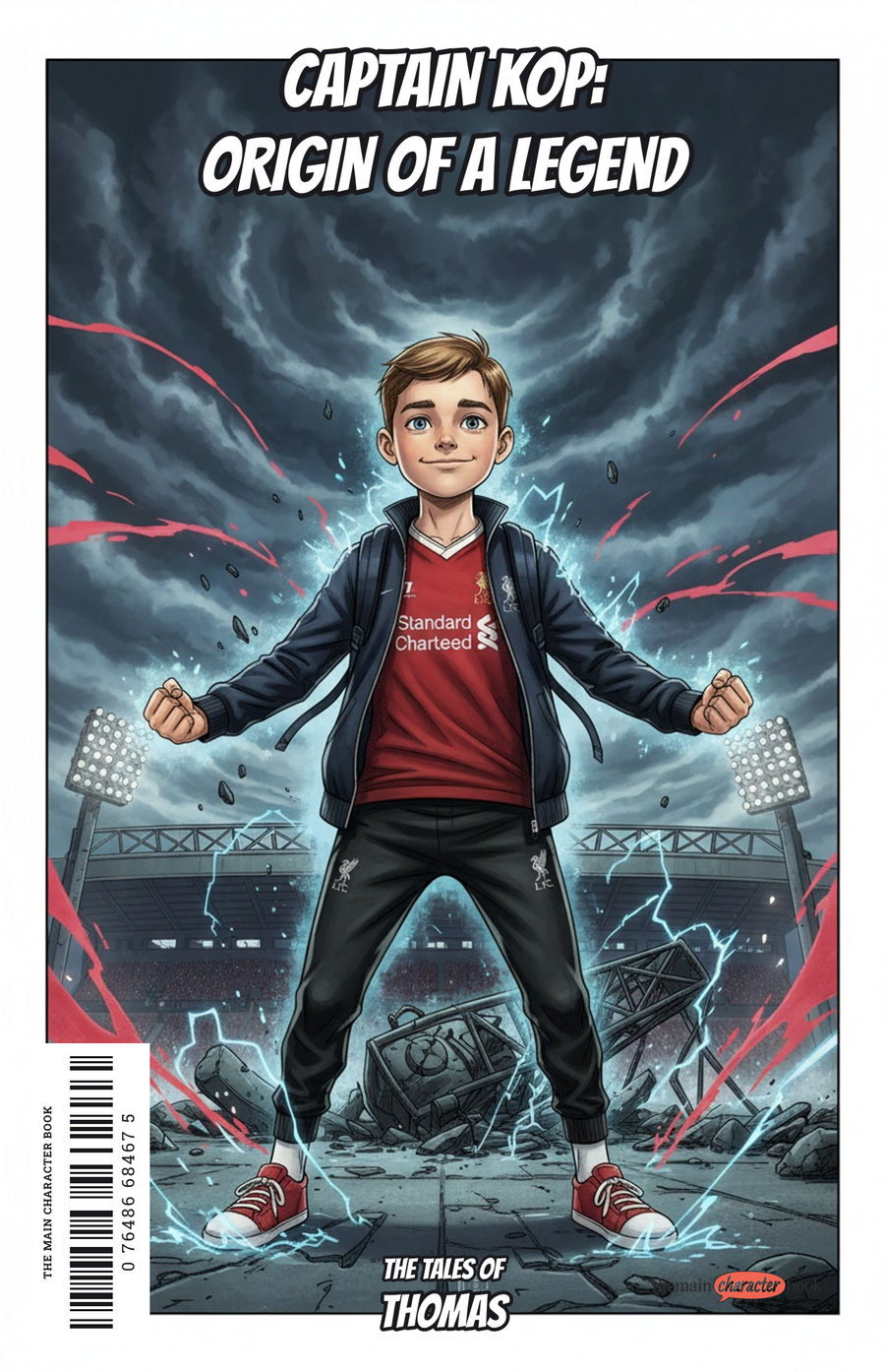 Captain Kop: Origin of a Legend — personalised front cover