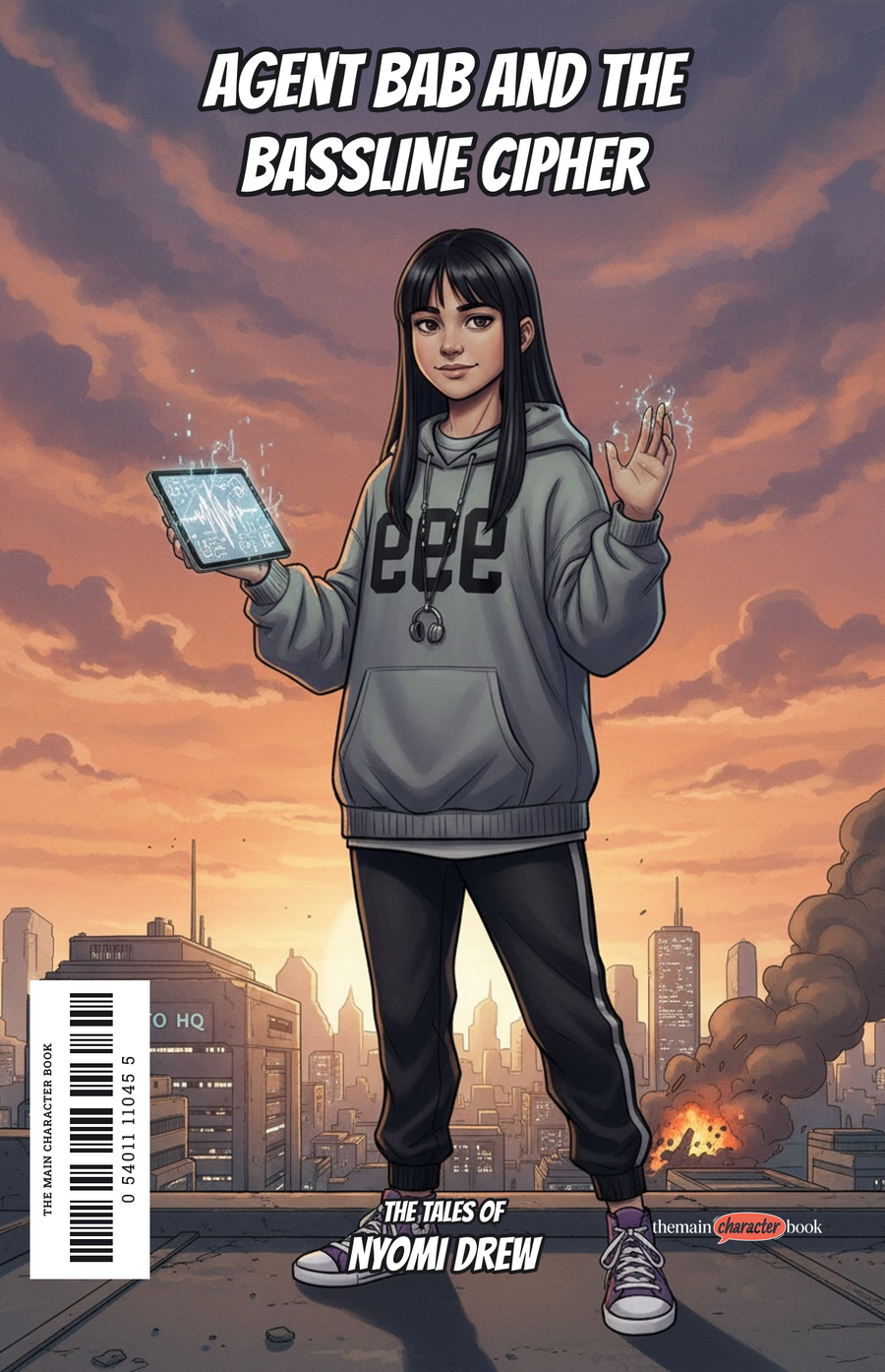 Agent Bab and the Bassline Cipher — personalised front cover
