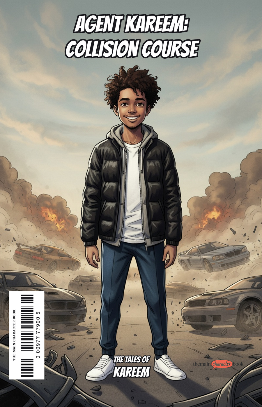 Agent Kareem: Collision Course — personalised front cover