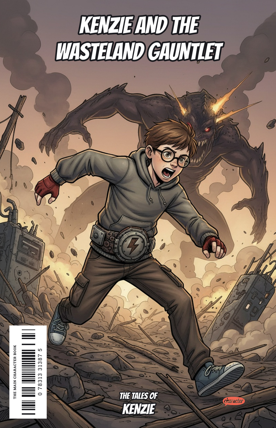 Kenzie and the Wasteland Gauntlet — personalised front cover