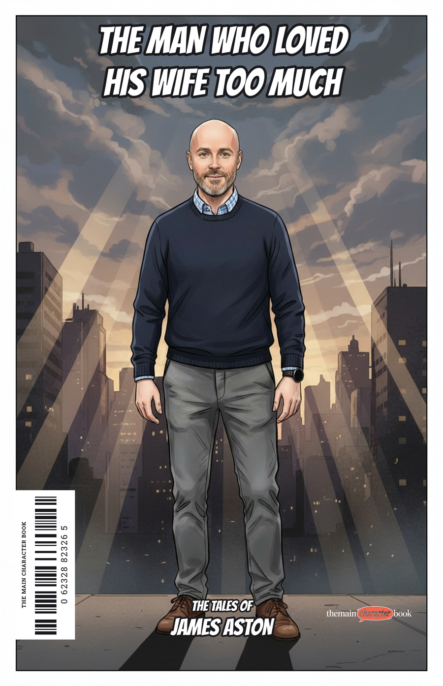 The Man Who Loved His Wife Too Much — personalised front cover