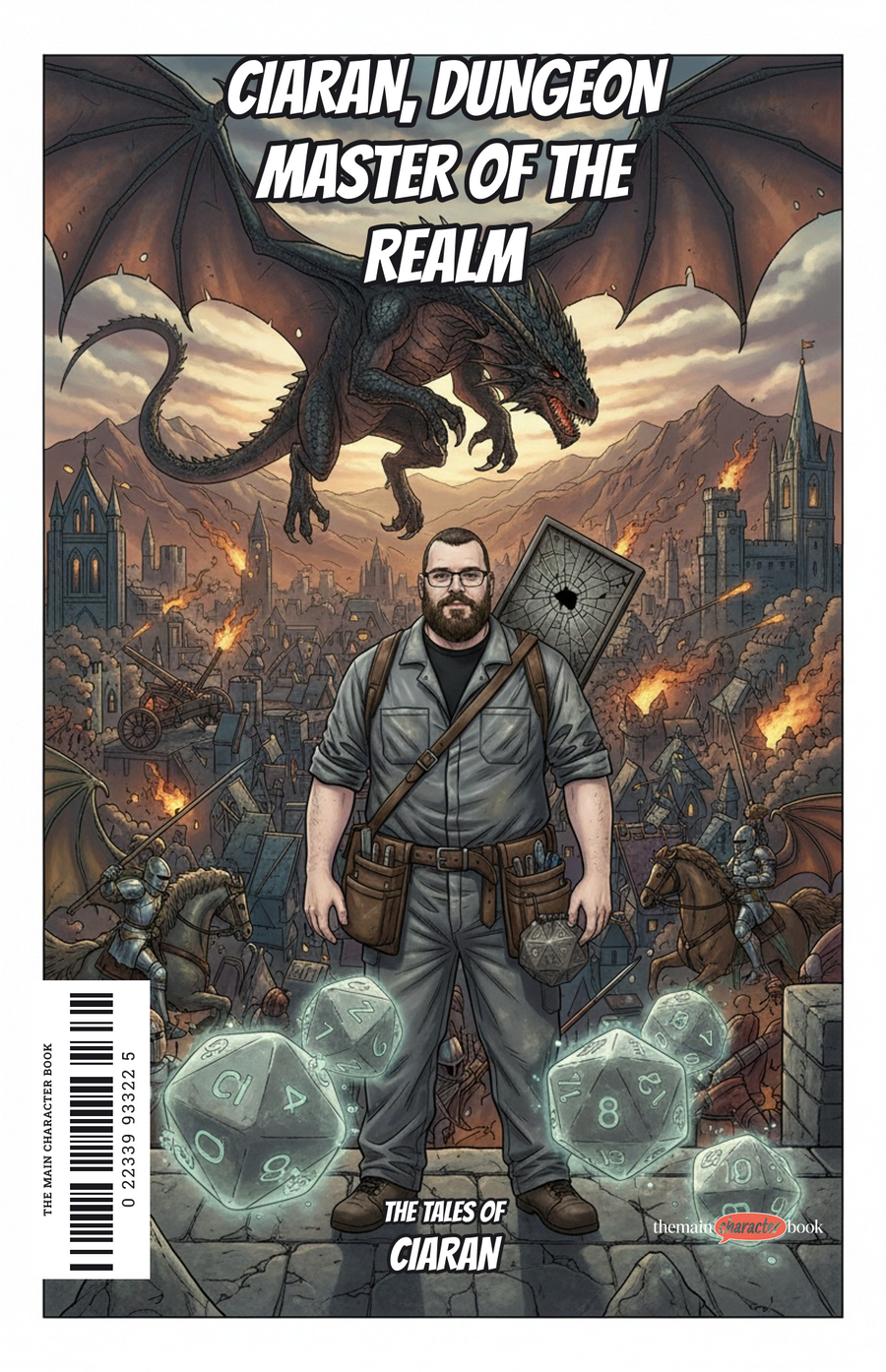Ciaran, Dungeon Master of the Realm — personalised front cover