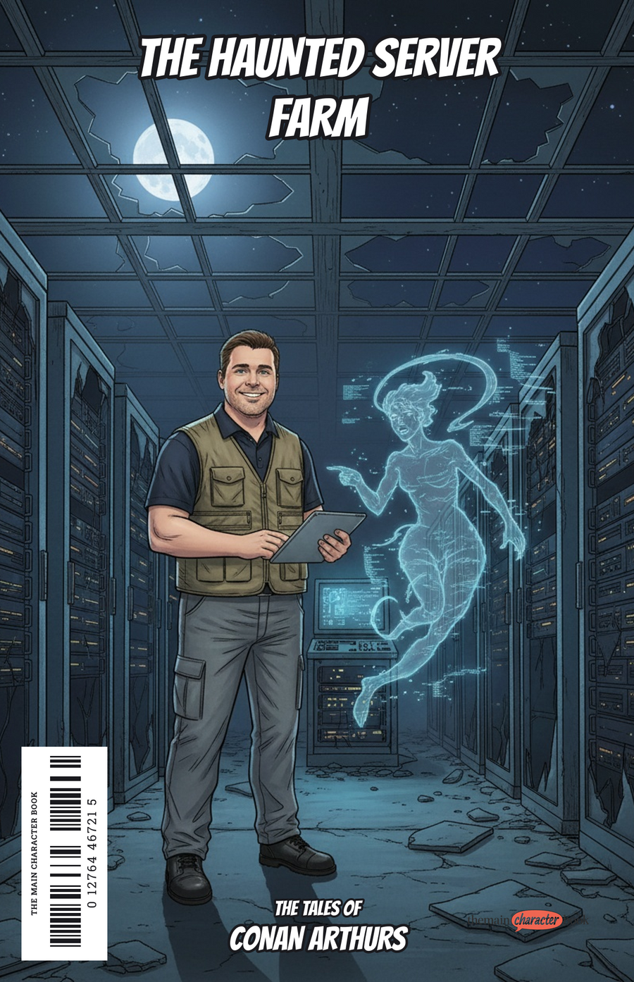 The Haunted Server Farm — personalised front cover