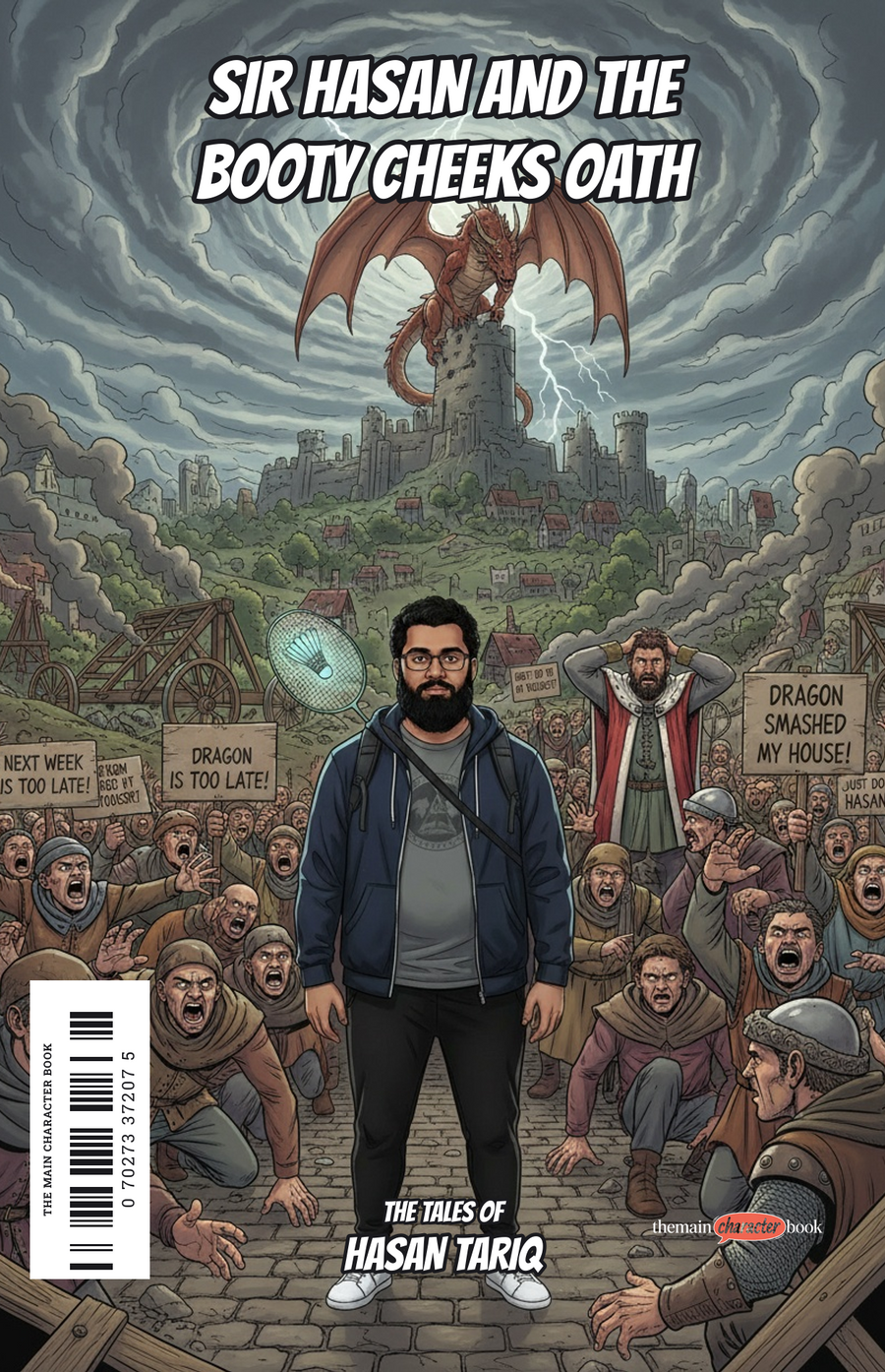 Sir Hasan and the Booty Cheeks Oath — personalised front cover