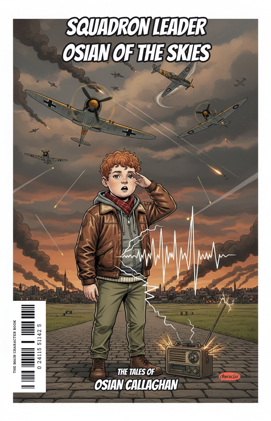 Squadron Leader Osian of the Skies — personalised front cover