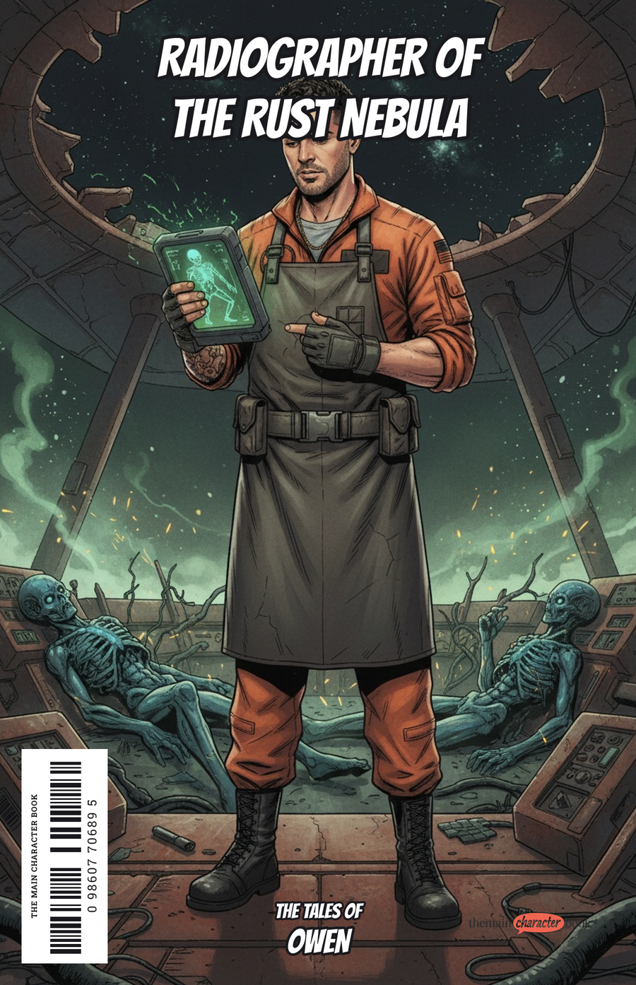 Radiographer of the Rust Nebula — personalised front cover