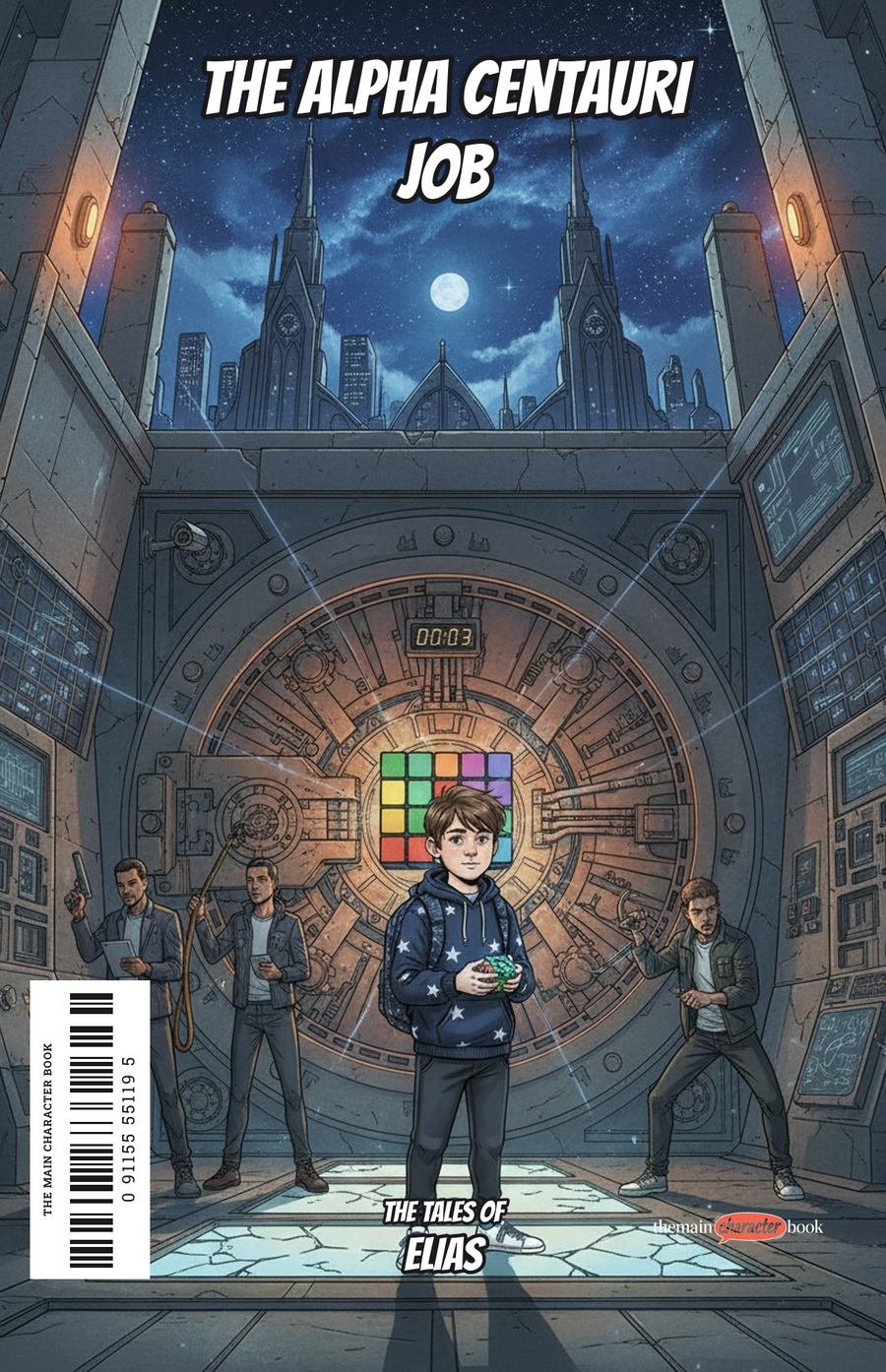The Alpha Centauri Job — personalised front cover