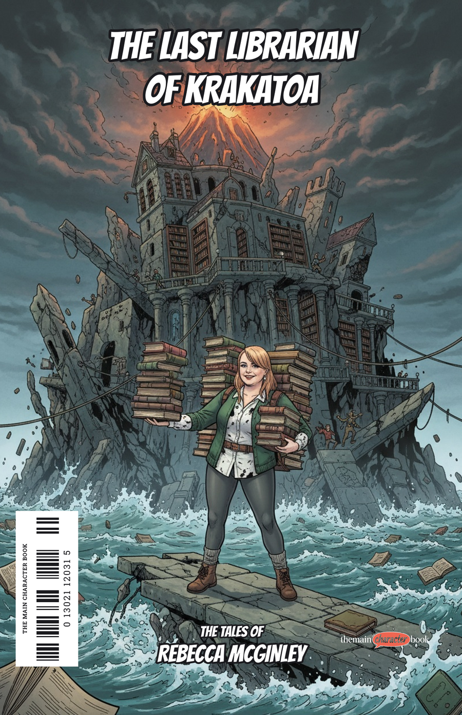 The Last Librarian of Krakatoa — personalised front cover
