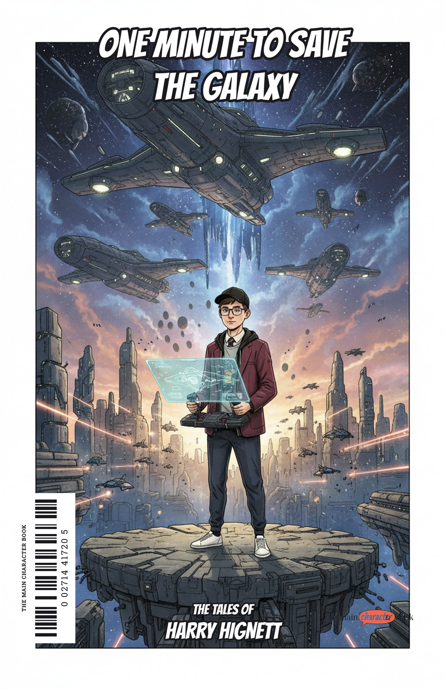 One Minute to Save the Galaxy — personalised front cover