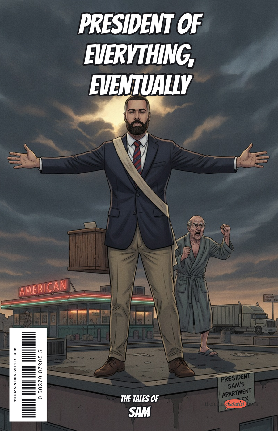 President of Everything, Eventually — personalised front cover
