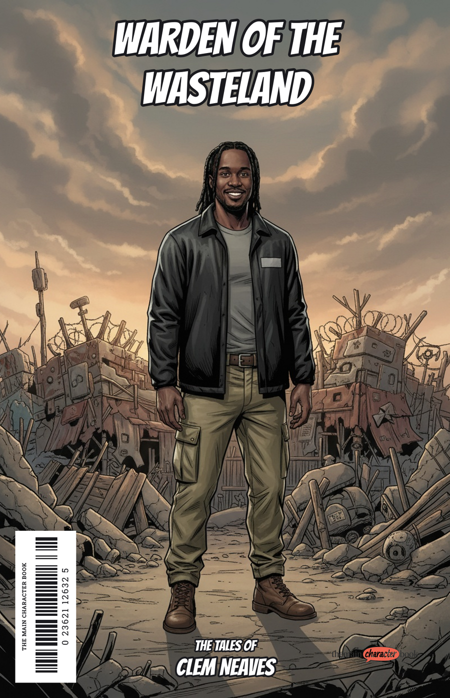 Warden of the Wasteland — personalised front cover
