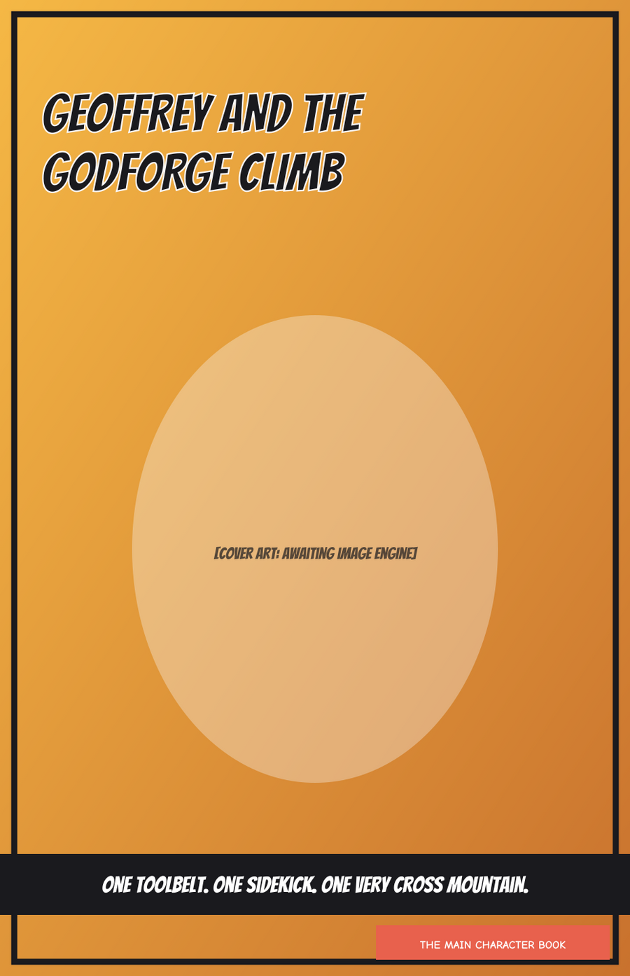 Geoffrey and the Godforge Climb — personalised front cover