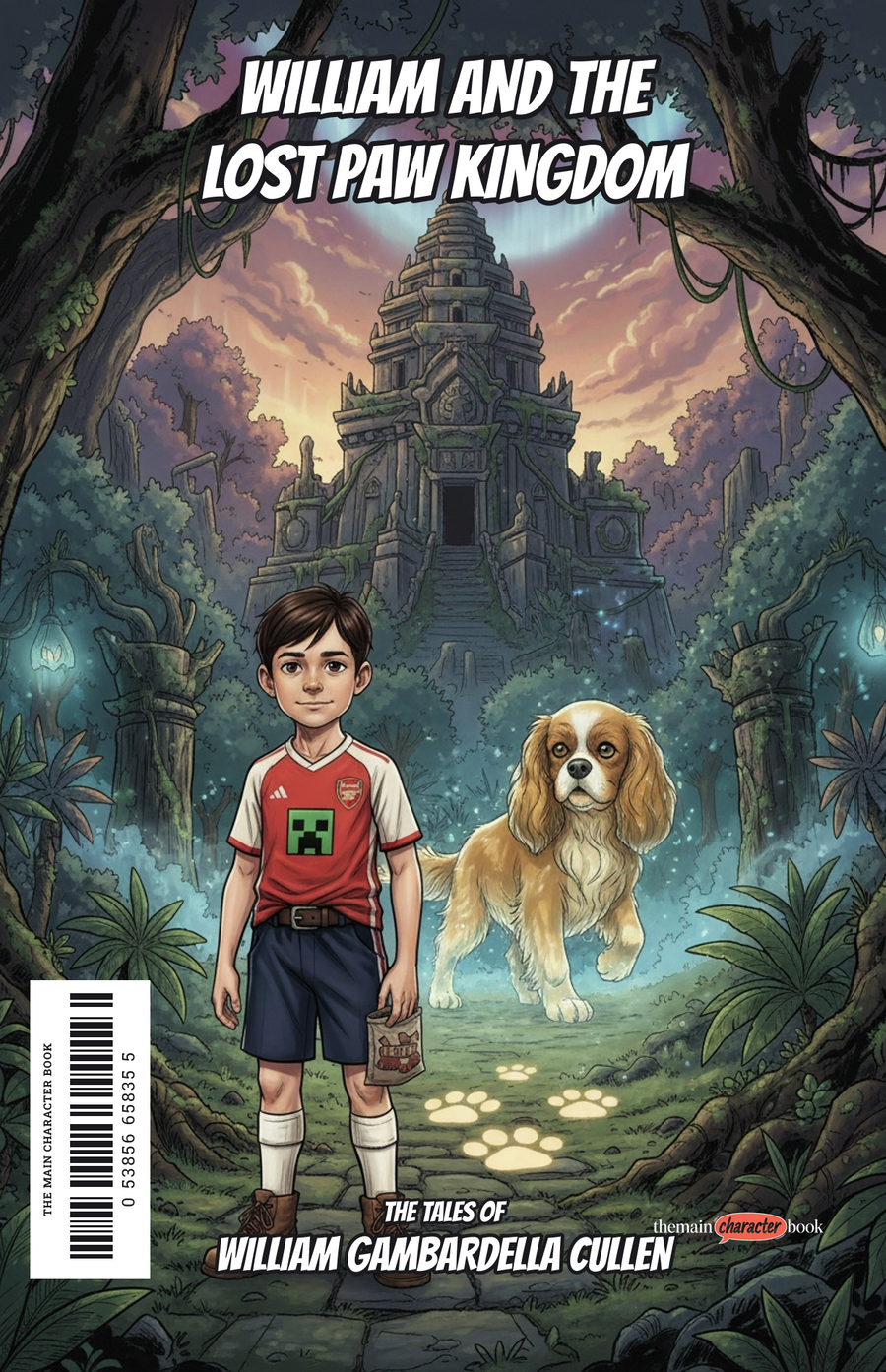 William and the Lost Paw Kingdom — personalised front cover
