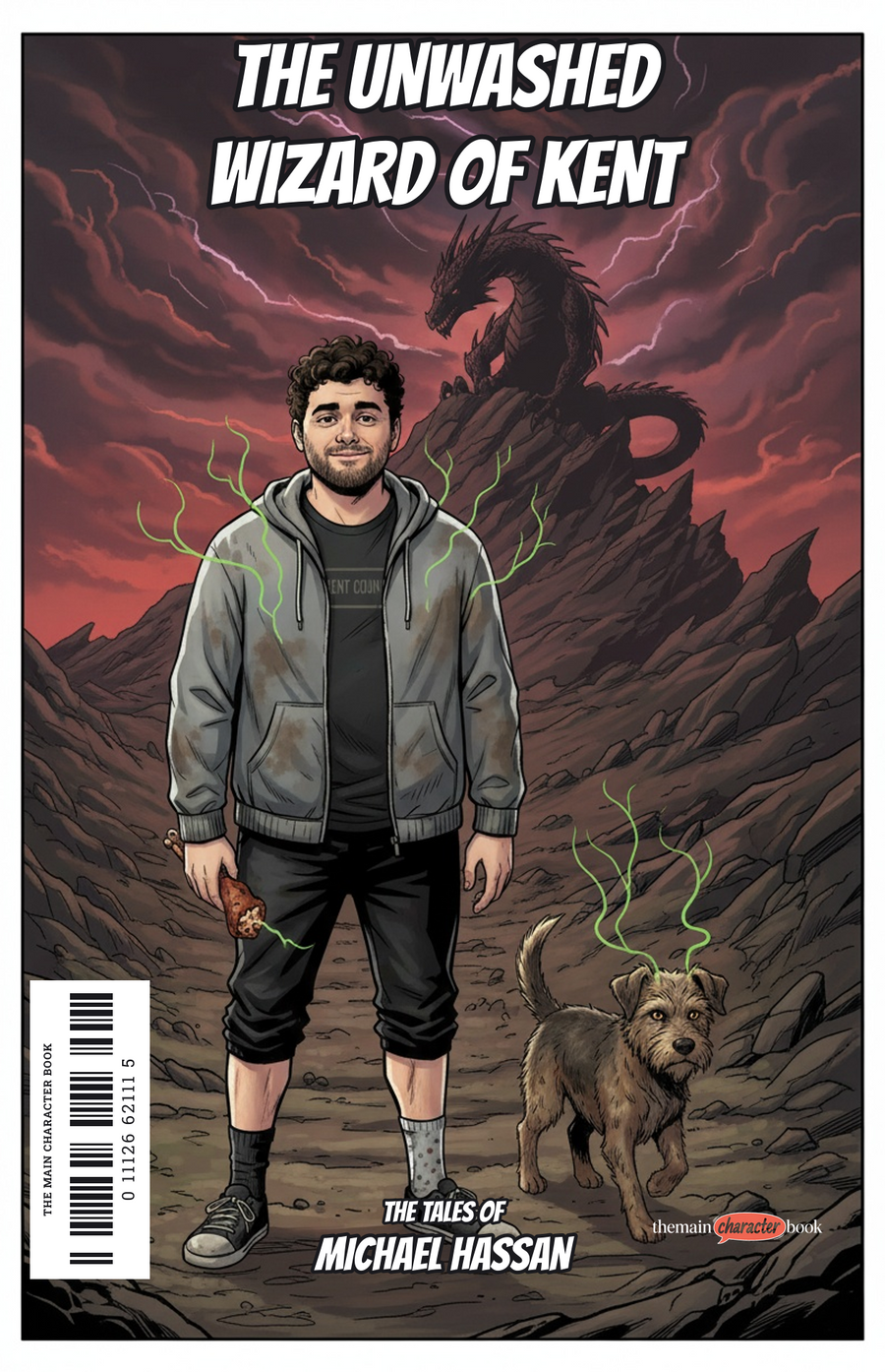 The Unwashed Wizard of Kent — personalised front cover