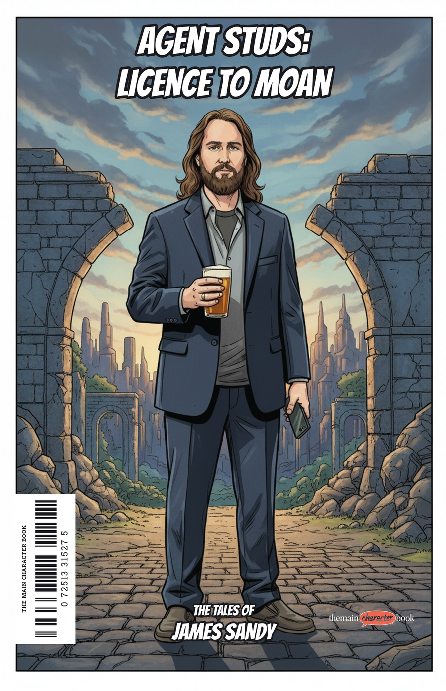 Agent Studs: Licence to Moan — personalised front cover