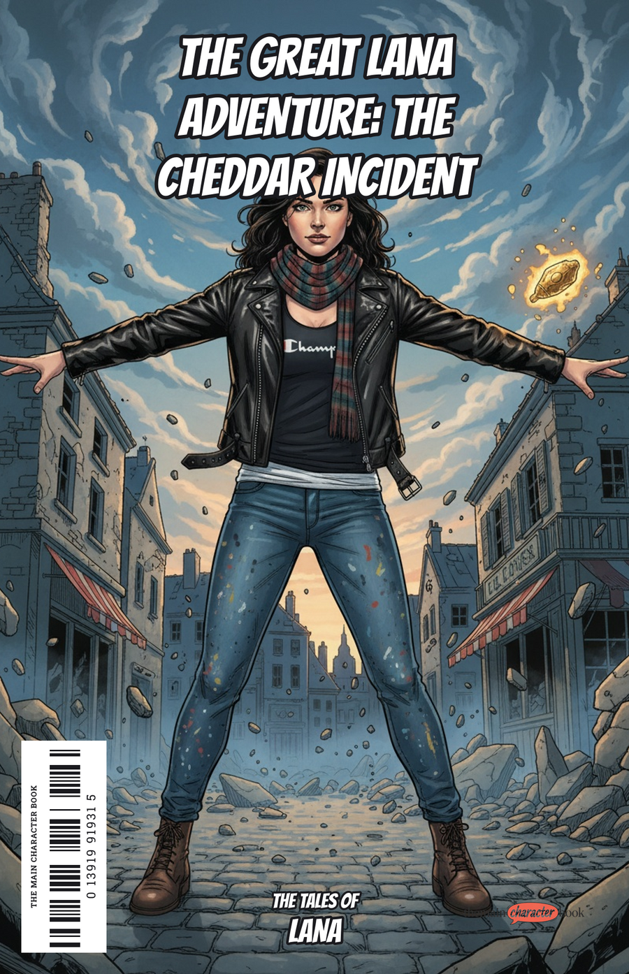 The Great Lana Adventure: The Cheddar Incident — personalised front cover