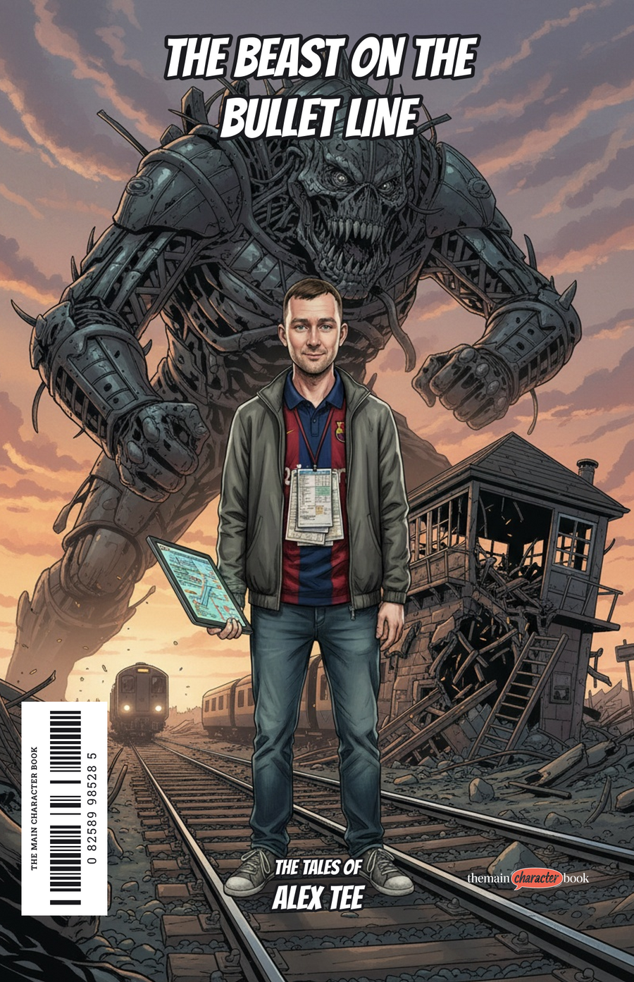 The Beast on the Bullet Line — personalised front cover