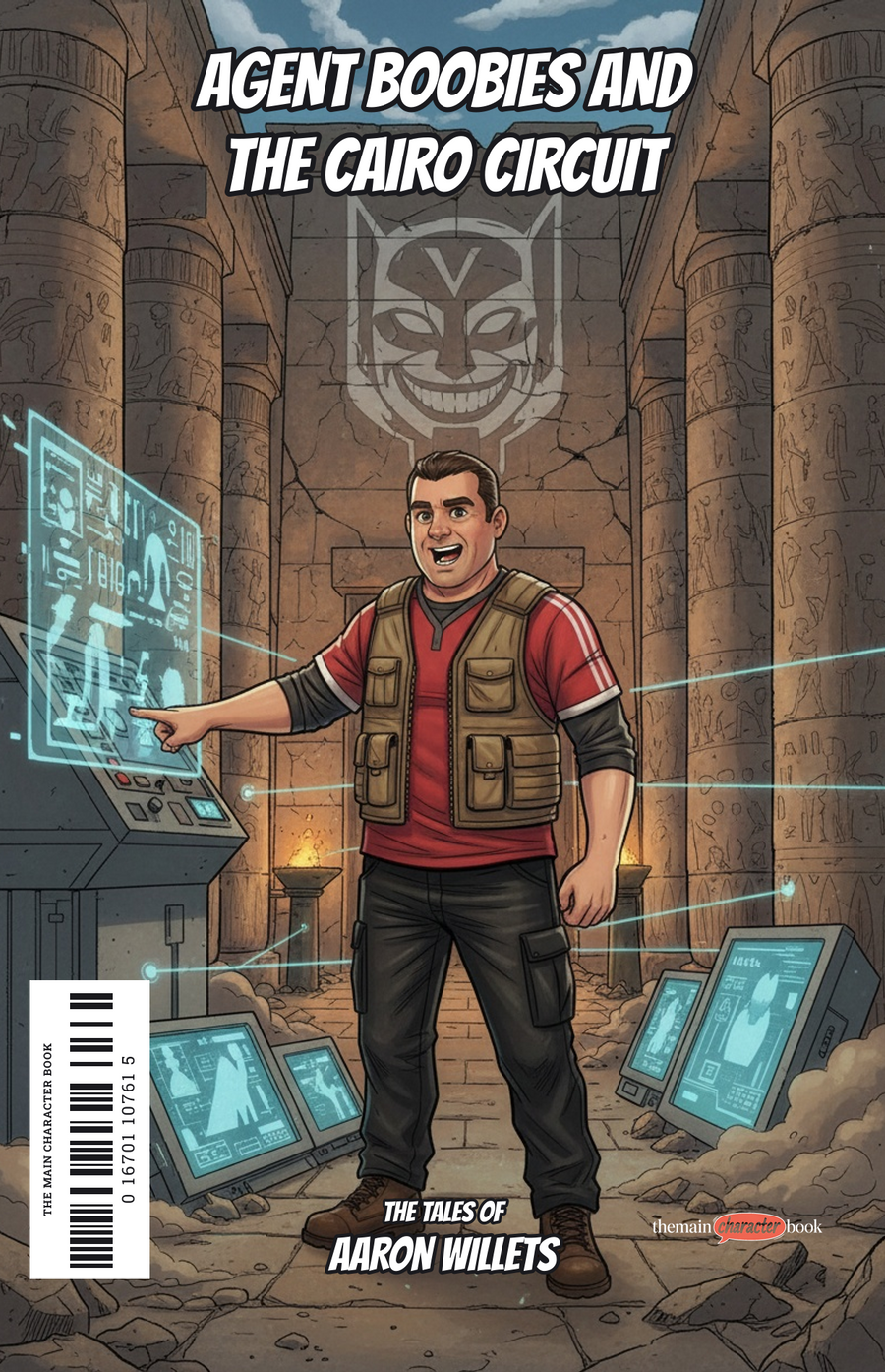 Agent Boobies and the Cairo Circuit — personalised front cover
