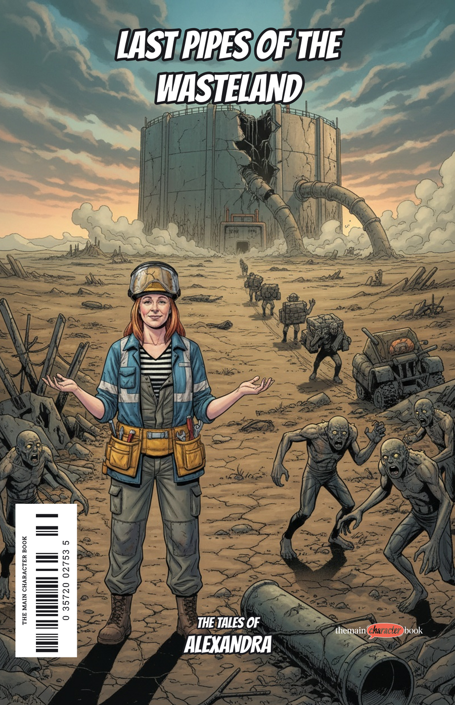 Last Pipes of the Wasteland — personalised front cover