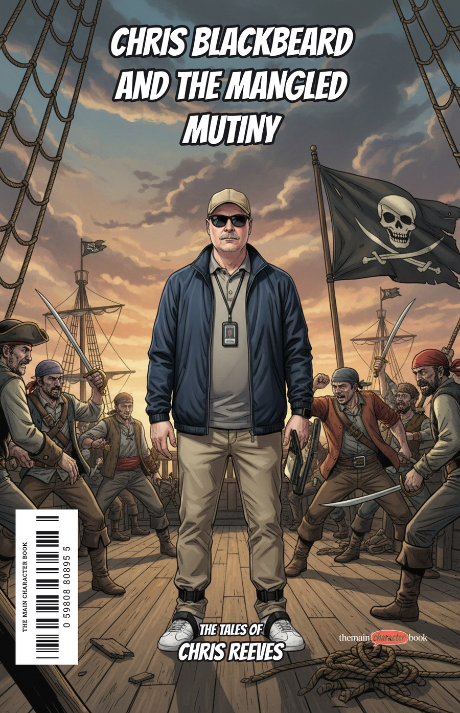 Chris Blackbeard and the Mangled Mutiny — personalised front cover