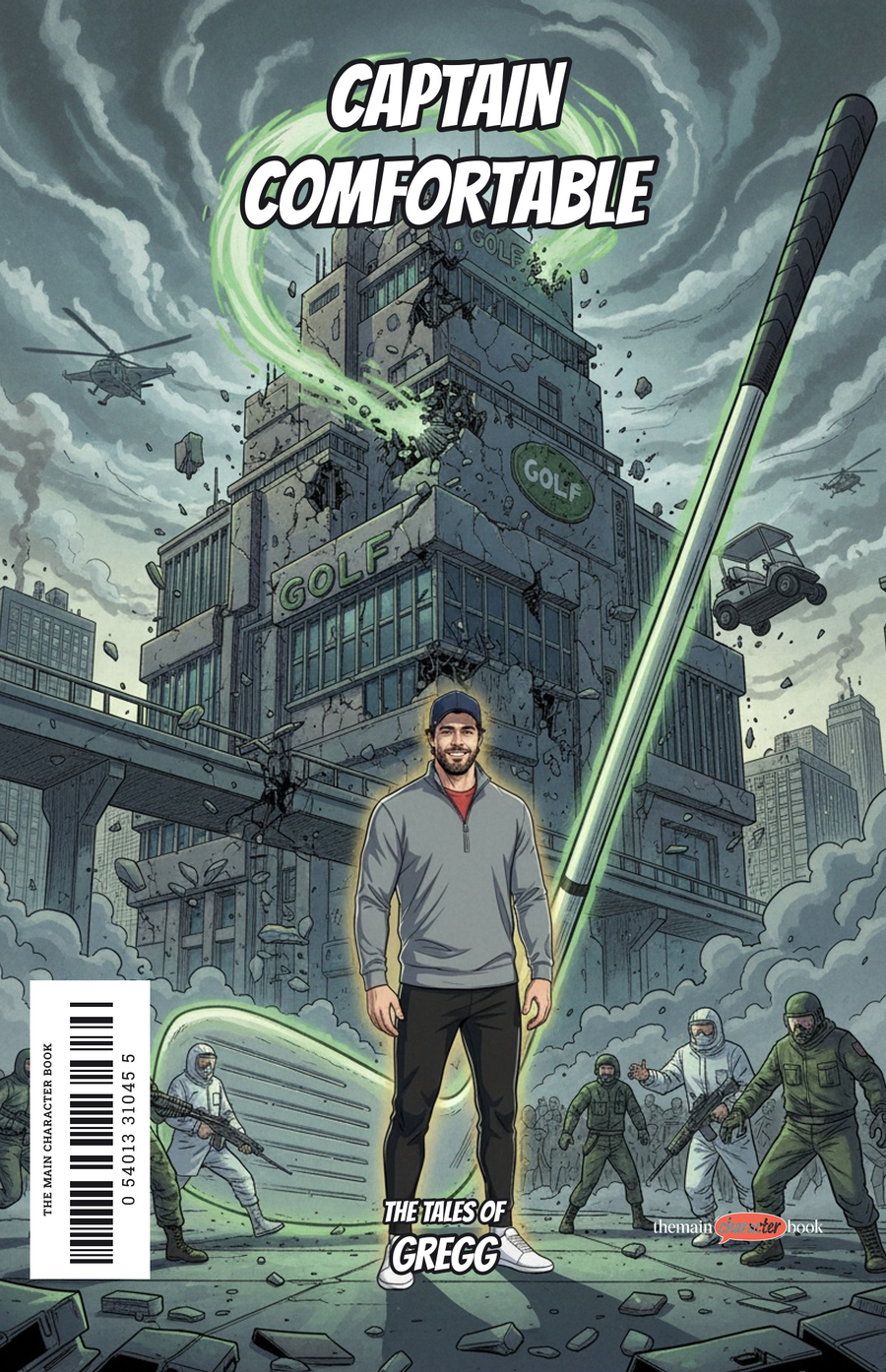 Captain Comfortable — personalised front cover